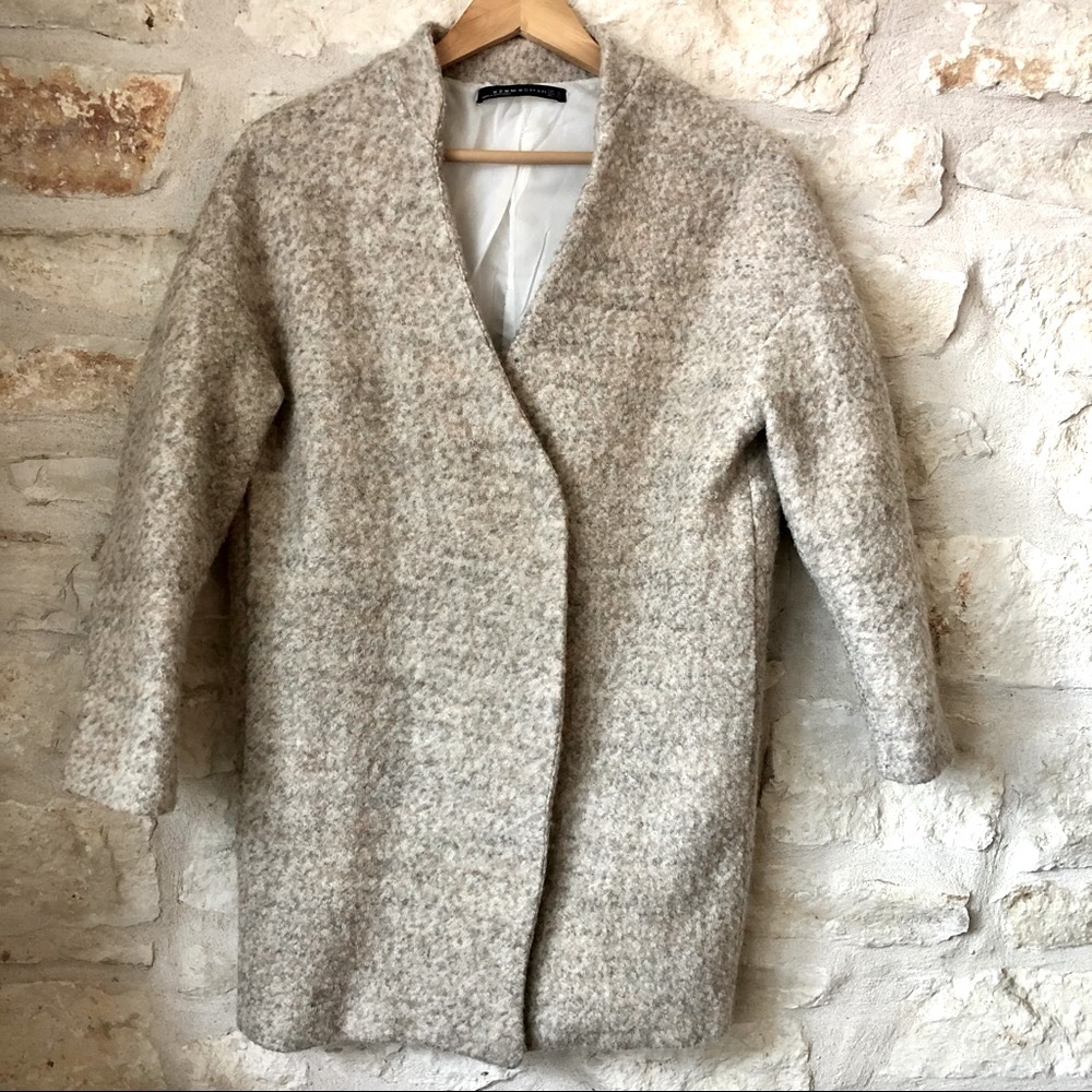 XZWM Woman Wool Cocoon Coat - size Small